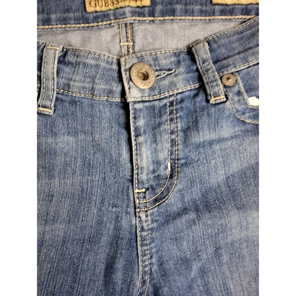 Guess Los Angeles Power Ultra Skinny Jeans Womens Medium Wash Low Rise‎ Denim 31